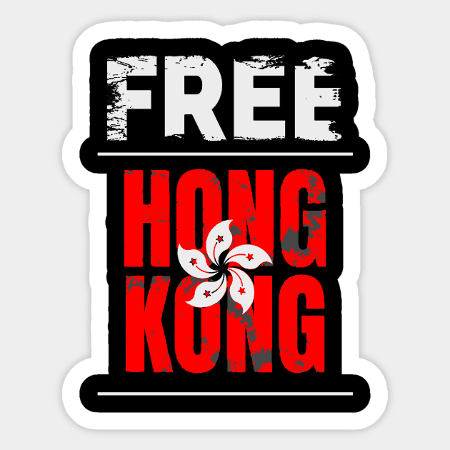 free-hong-kong T-Shirt Sticker by psanchez